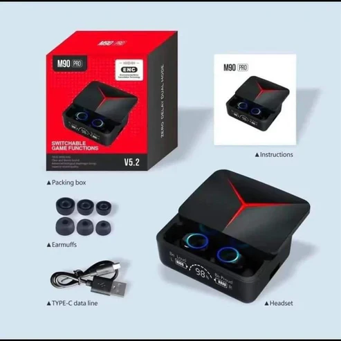 M90 Pro TWS True Wireless Earbud