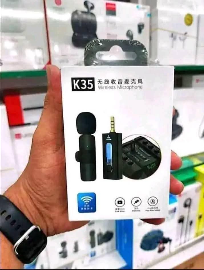 K35 Dual Wireless Microphone For 3.5mm