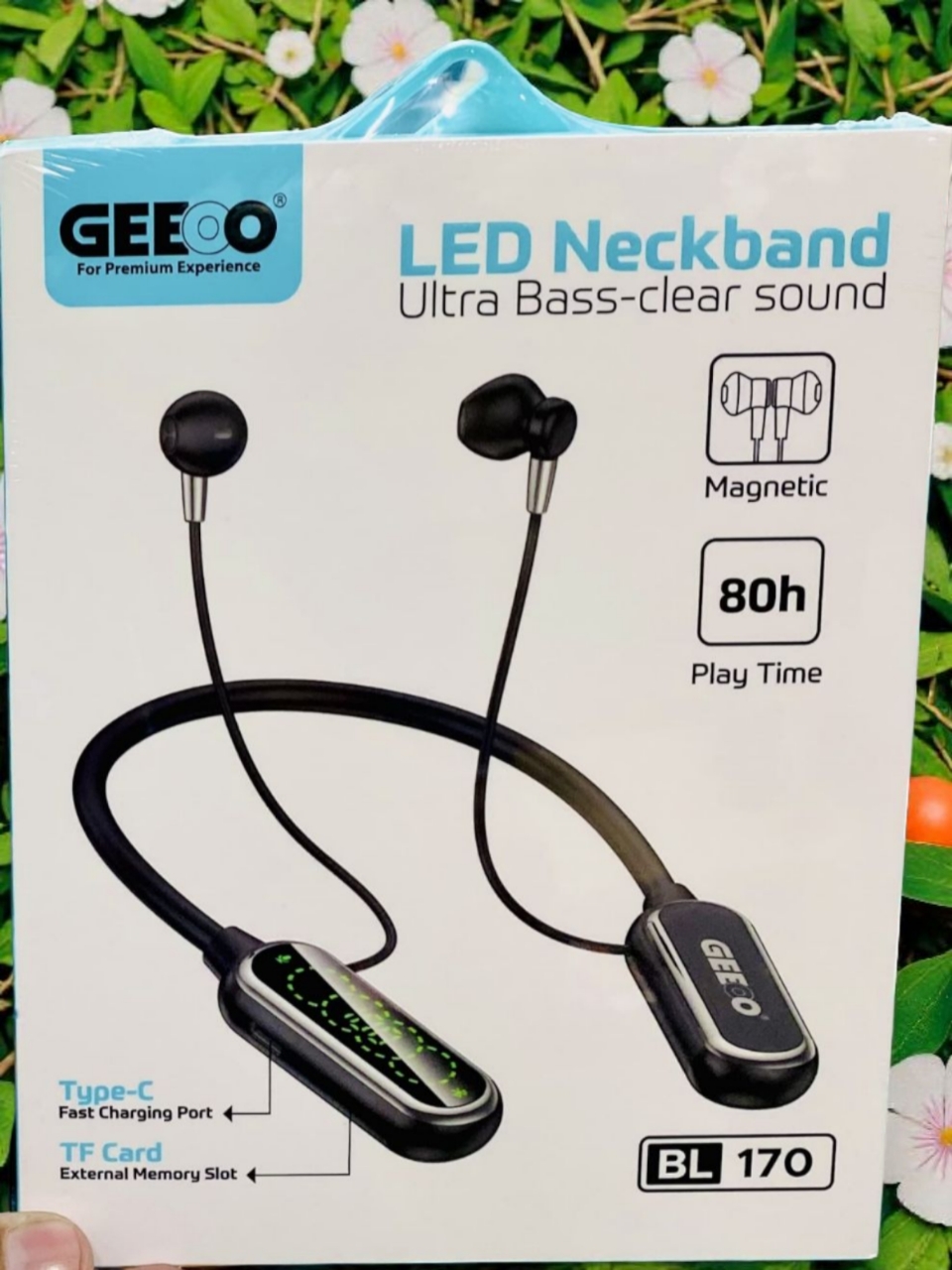 GEEOO BL170 LED Display Neckband