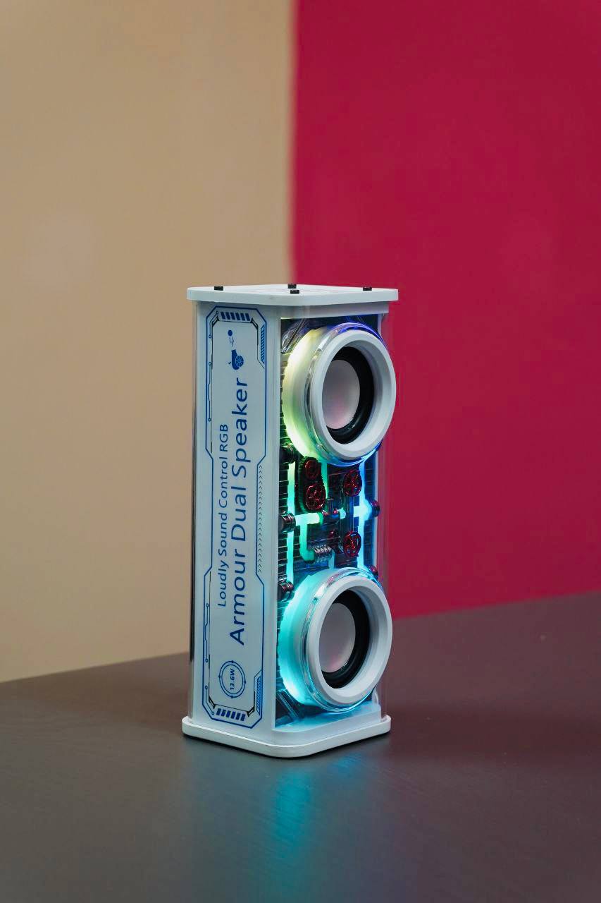 V8 Transparent 10W RGB Colorful lights Bluetooth Speaker