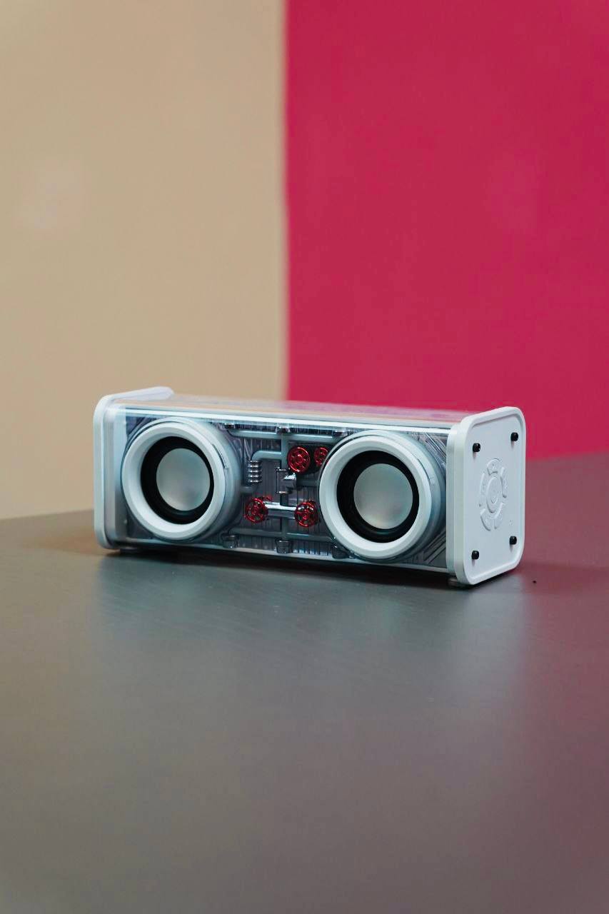 V8 Transparent 10W RGB Colorful lights Bluetooth Speaker