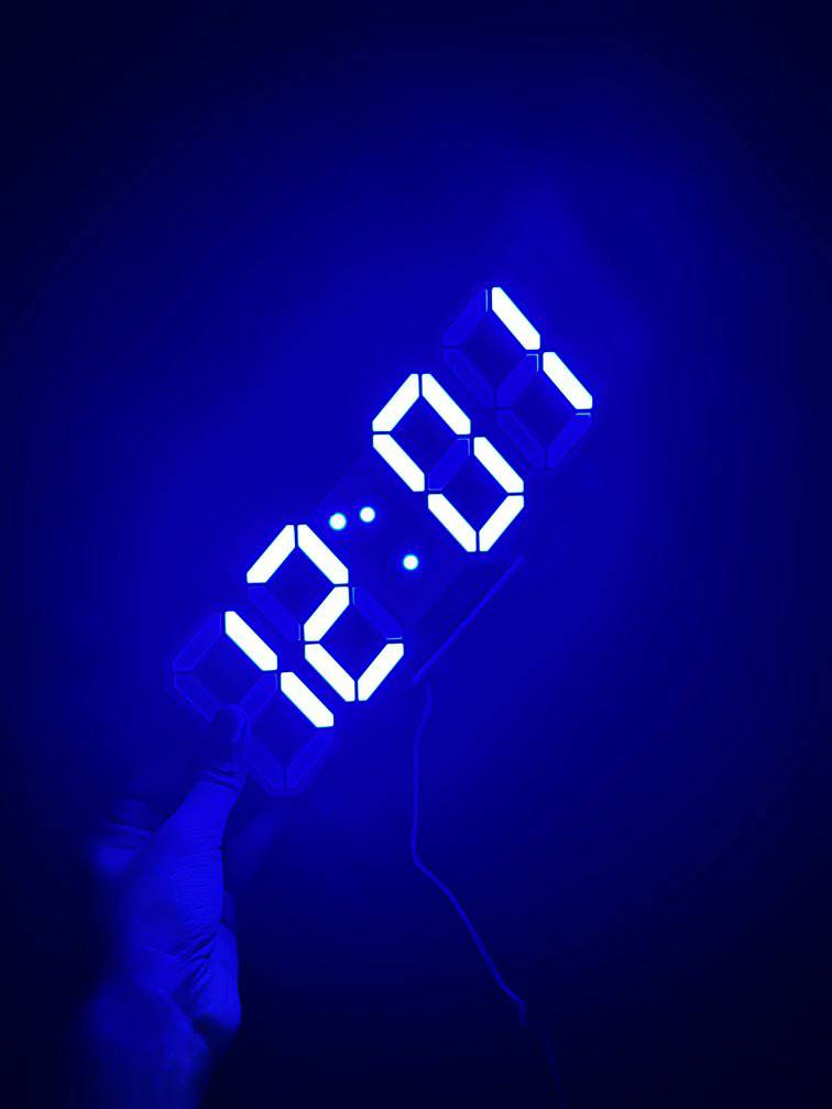 3D LED Digital Wall Clock