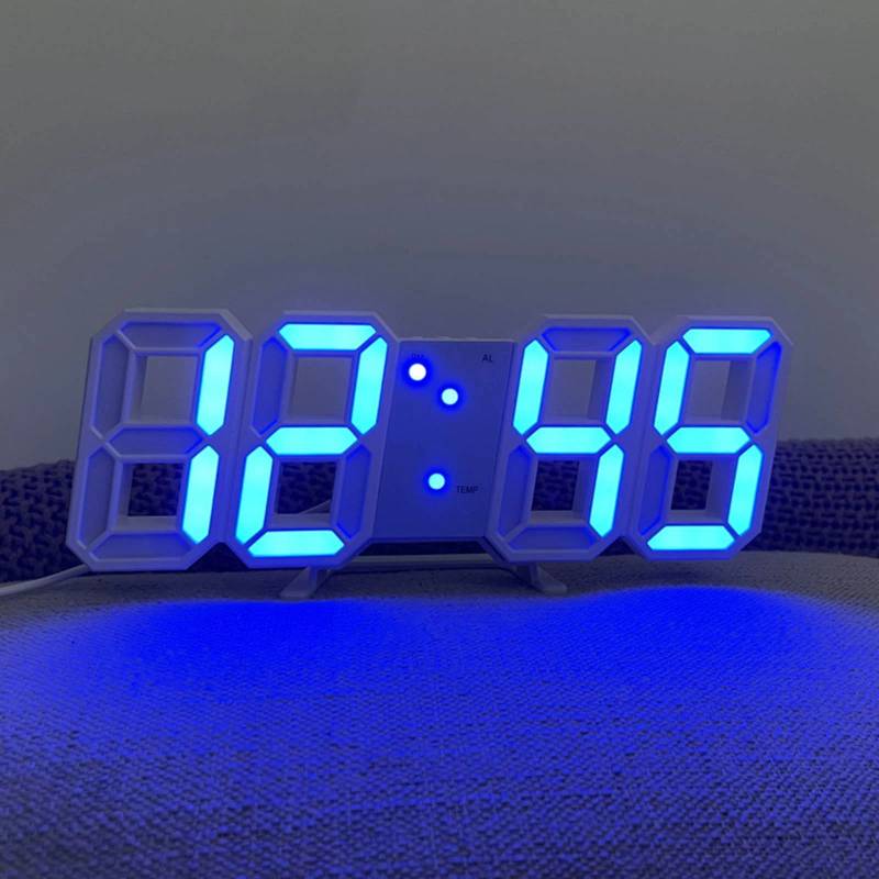 3D LED Digital Wall Clock
