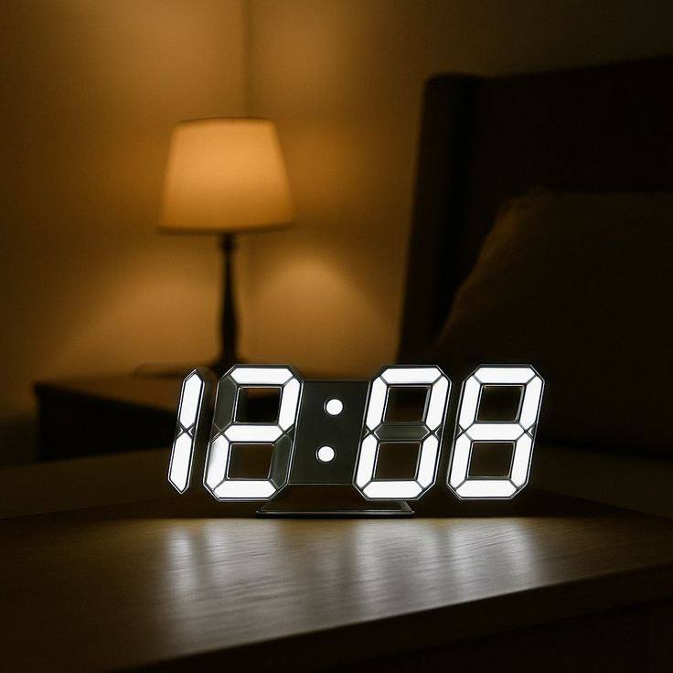3D LED Digital Wall Clock
