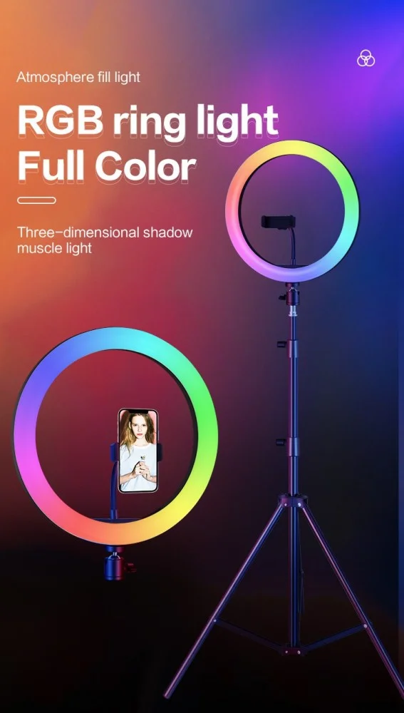 MJ33 RGB LED Soft Ring Light