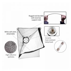 Video light 4 holder softbox